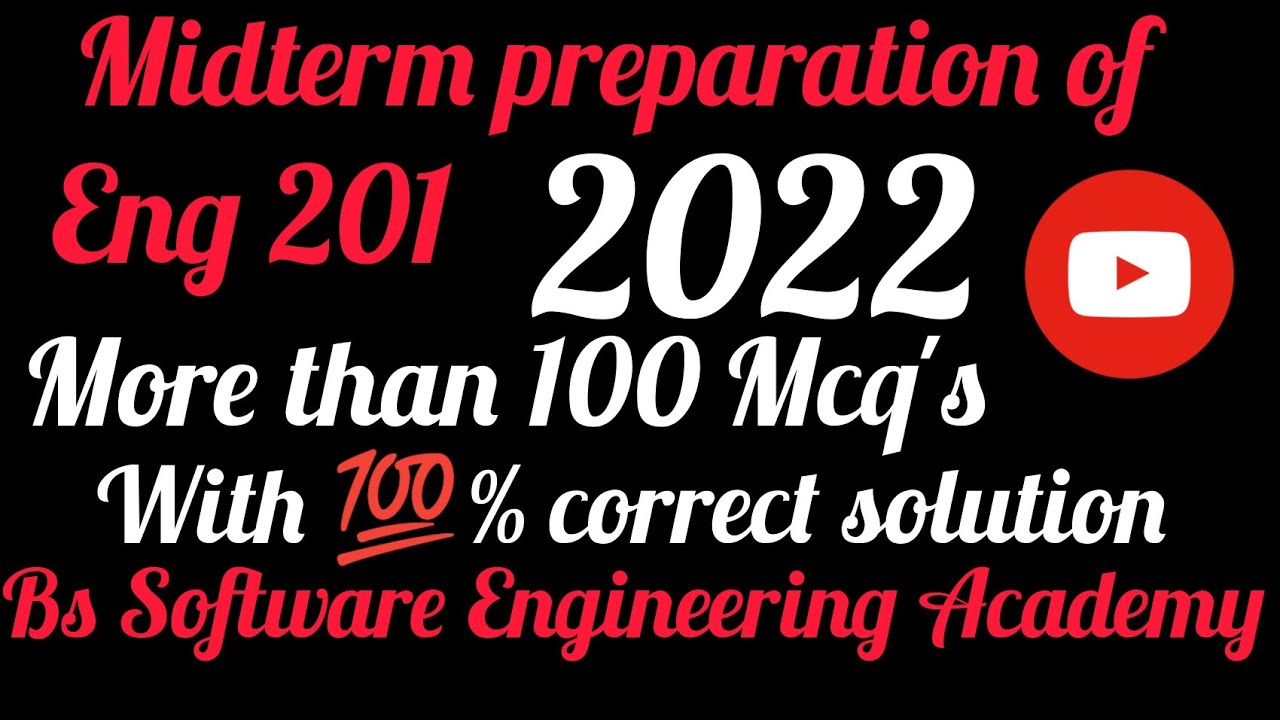 End201 midterm mcqs file// Eng201 midterm preparation McQs file