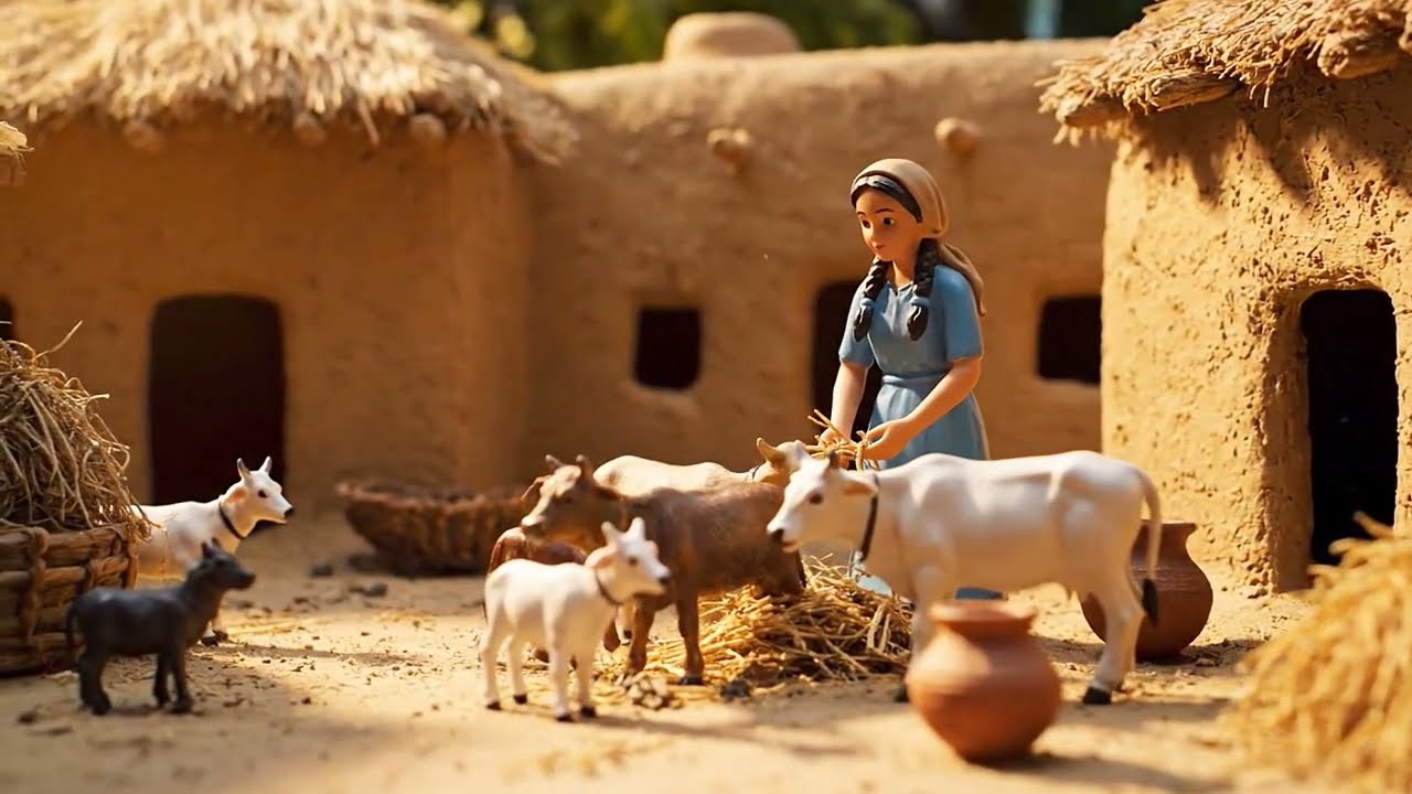 Miniature Doll Aloo Tikki Cooking ASMR | Indian Village Tiny Kitchen Story