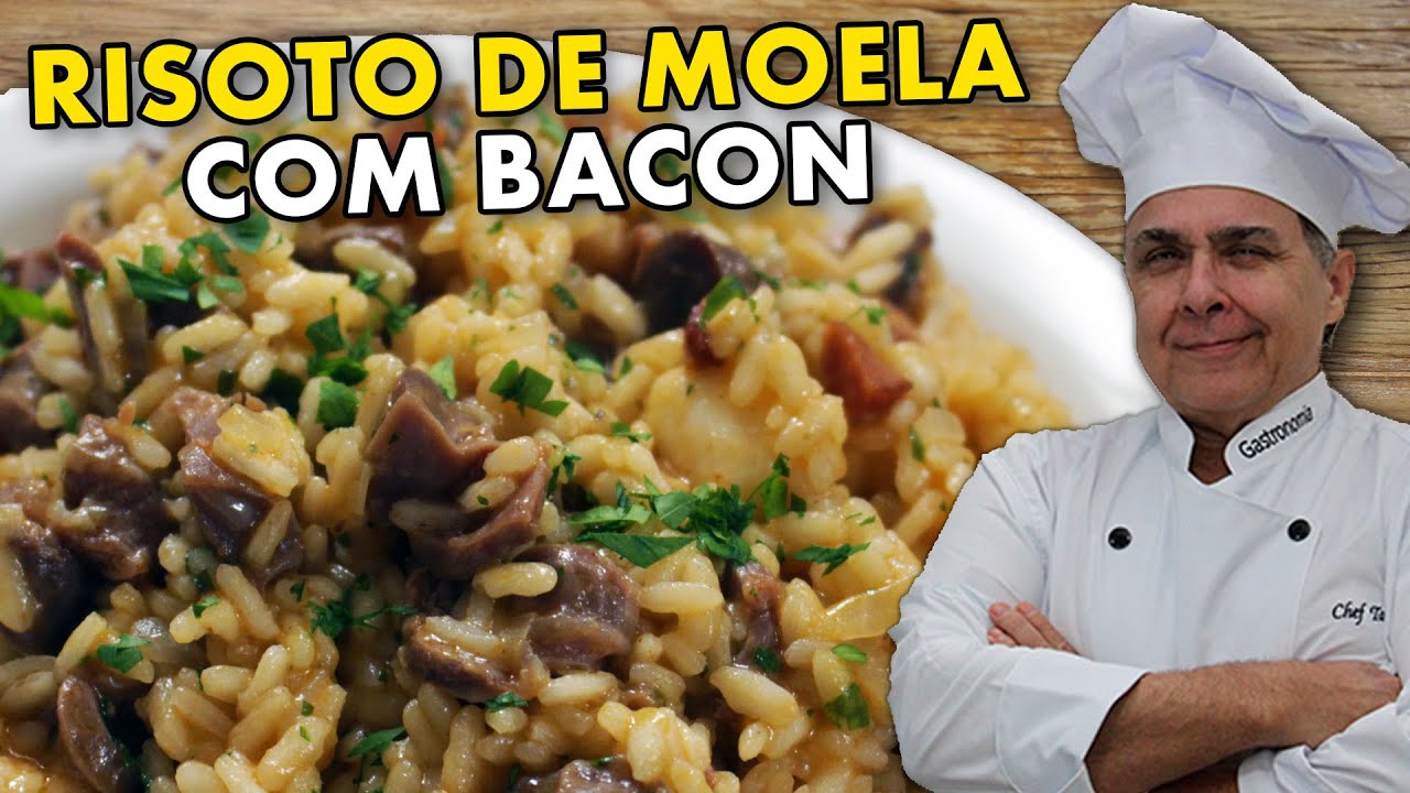 DELICIOSO RISOTO DE MOELA COM BACON DO CHEF TAICO