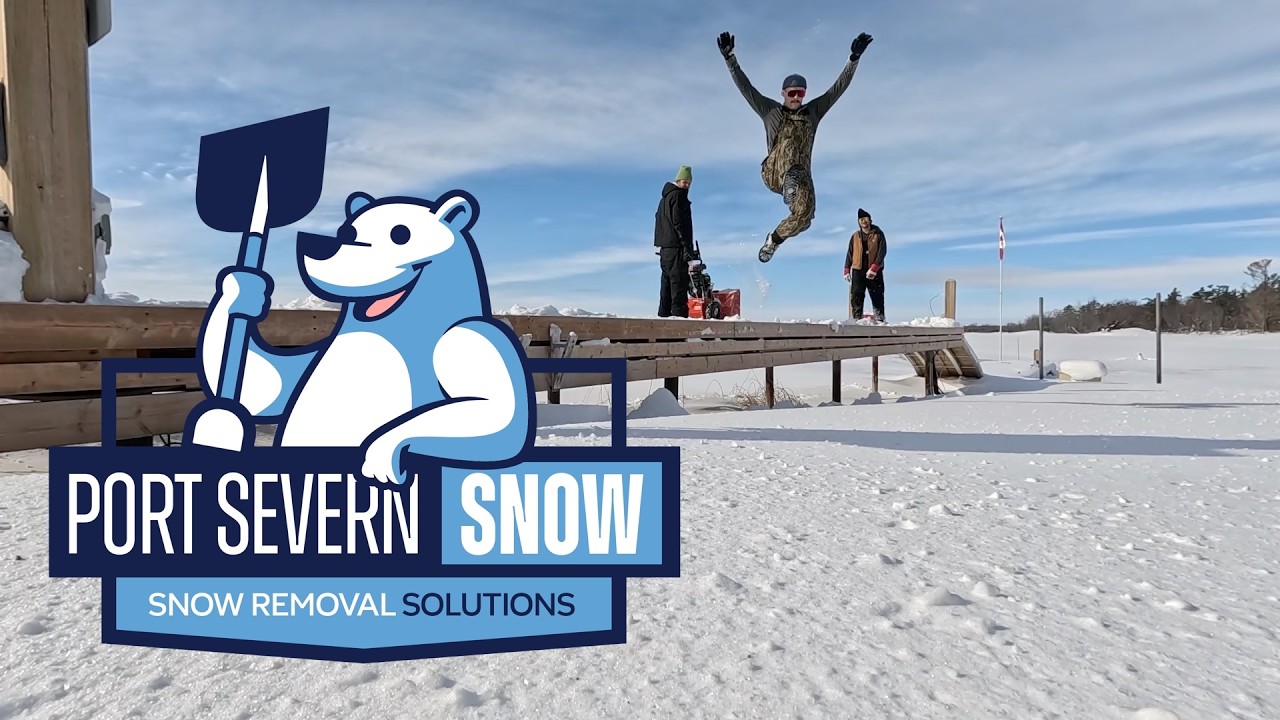 Shovelling, blowing, scraping... | Winter Cleanup Timelapse