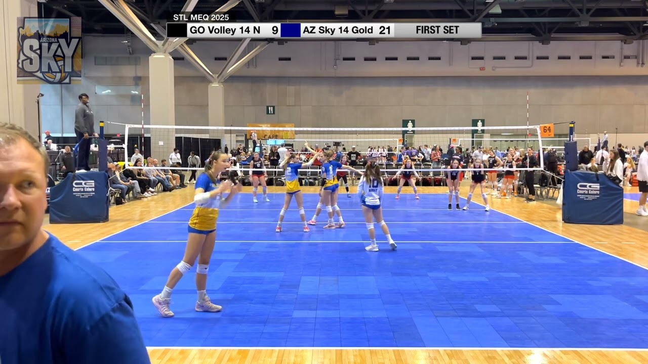 AZ Sky 14 Gold vs GO Volley 14 N, 2025 3 14, Match 1, Full Match, Uploaded 1080p
