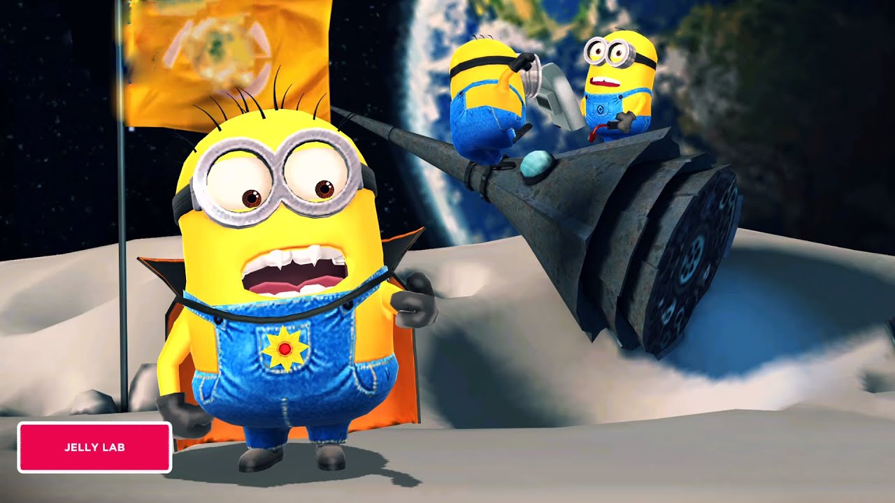 Minions PC Game Minion Rush 2022 Vampire minion collect 360 Stars on the Moon at The Volcano Lv 109