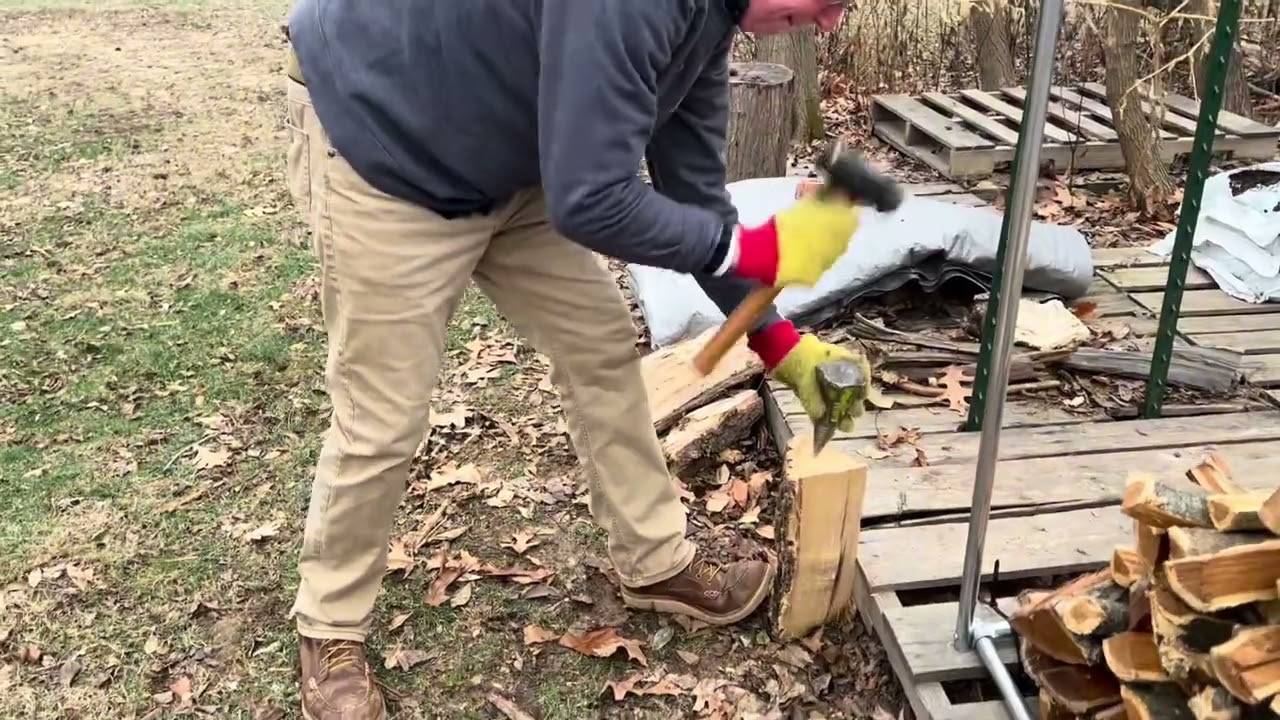 Super Splitter Wood Splitting Wedge Review 🪓 | Easy Firewood Splitting