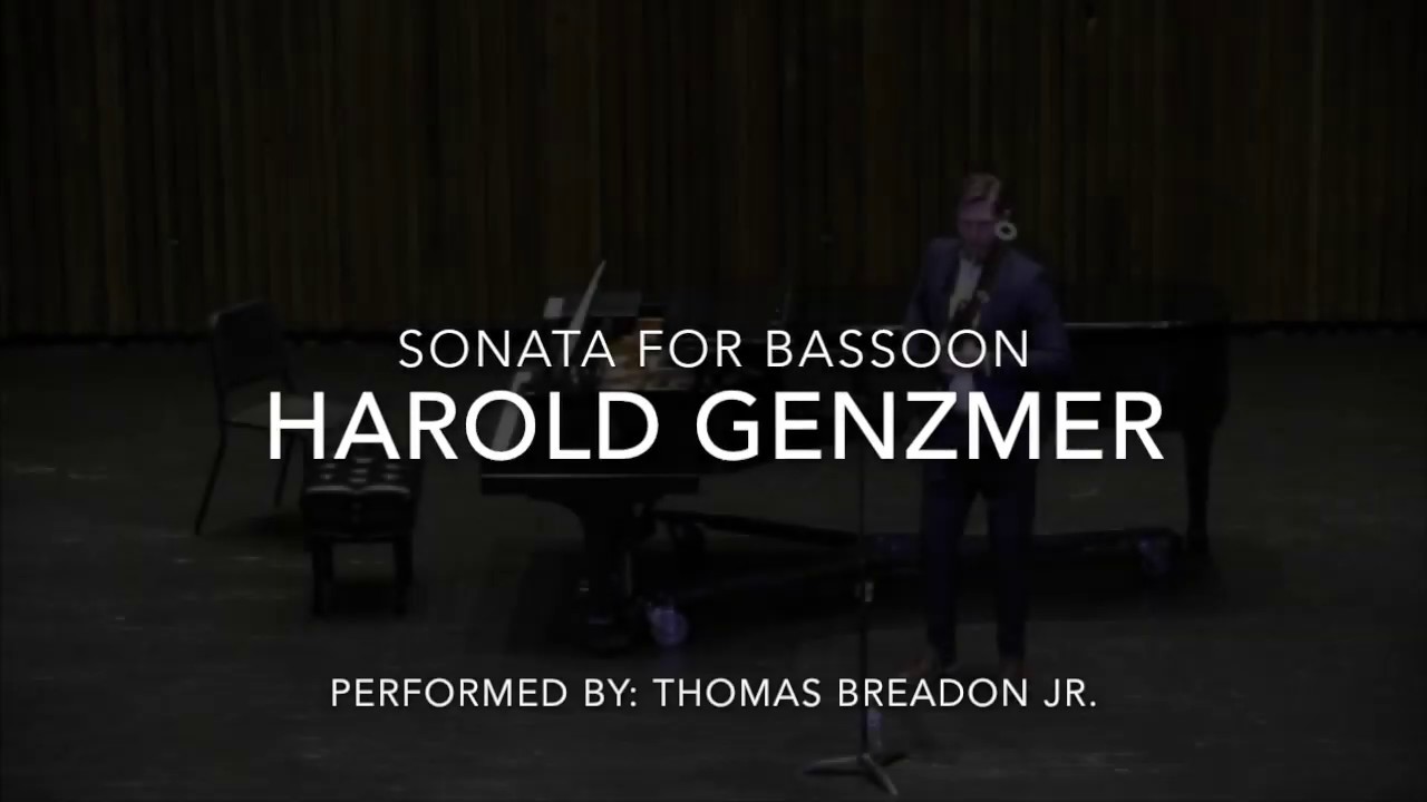 Sonata for Bassoon - Harold Genzmer
