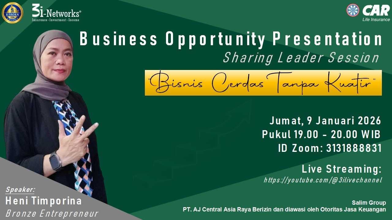 Bisnis Cerdas Tanpa Kuatir || Heni Timporina || BOP || Sharing Online
