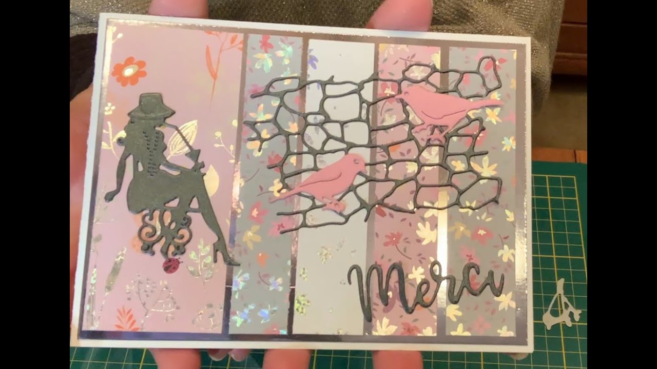 Tuto SCRAP: Carte Merci . Super facile #scrapbooking #carte