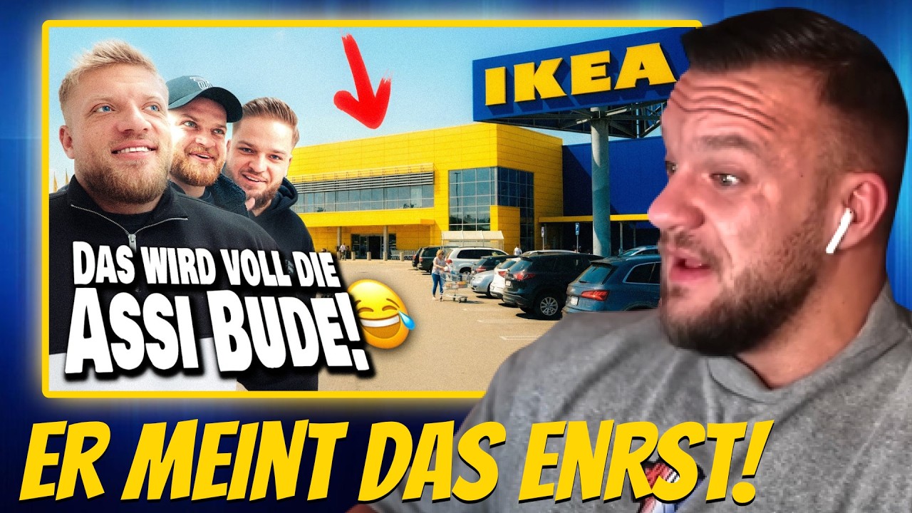 Urs Kalecinski zieht wirklich in sein Gym! Umbau & Ikea Tour Live Reaktion William Niewiara