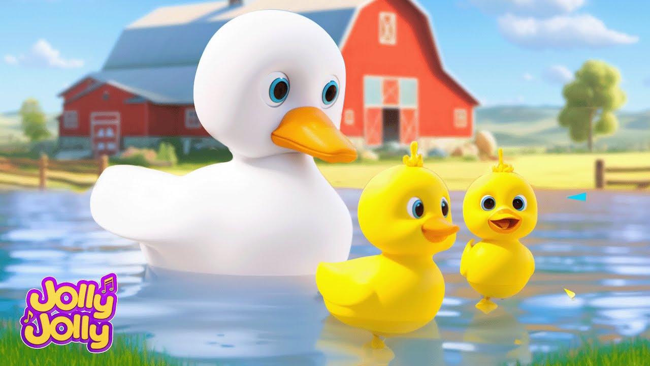 Cinco Patinhos | Five Little Ducks | Músicas Infantis | Jolly Jolly em Português