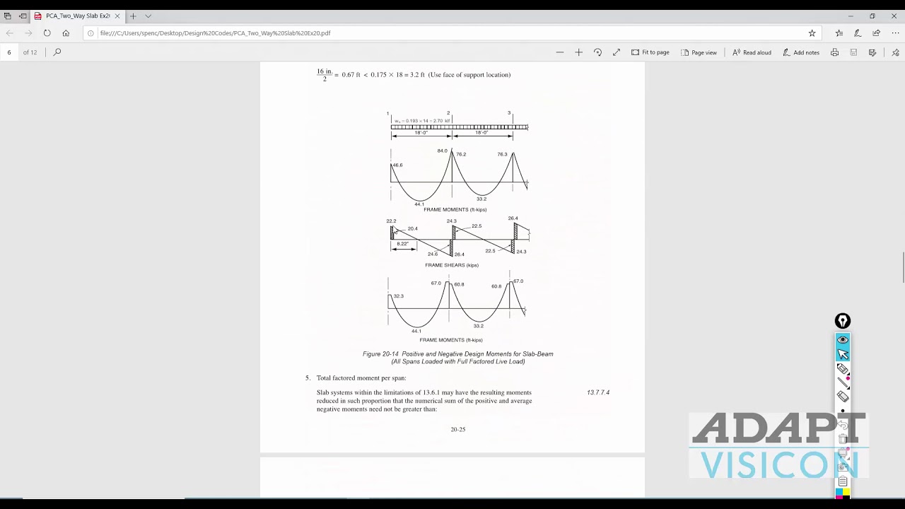 Two-Way RC Slab in ADAPT-Builder 20