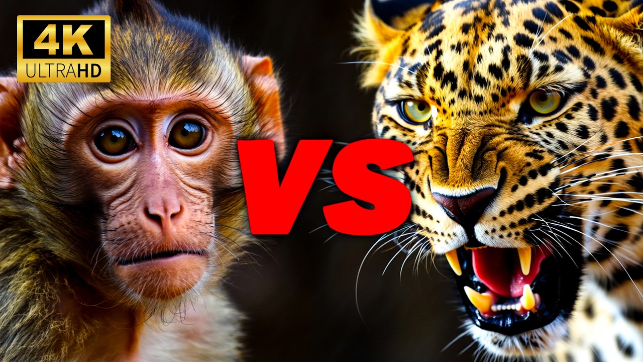 Chú Khỉ Non Yếu Ớt Đối Mặt Báo Hoa Mai – Cái Kết GÂY SỐC NẶNG! | Khám Phá Thế Giới Động Vật