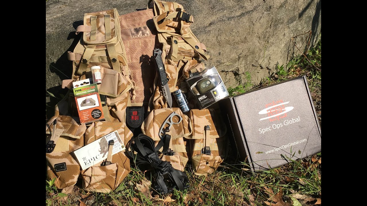 Spec Ops Global June Box: Tactical Vest, Petzel Headlamp, Wild Boar Bar, And More