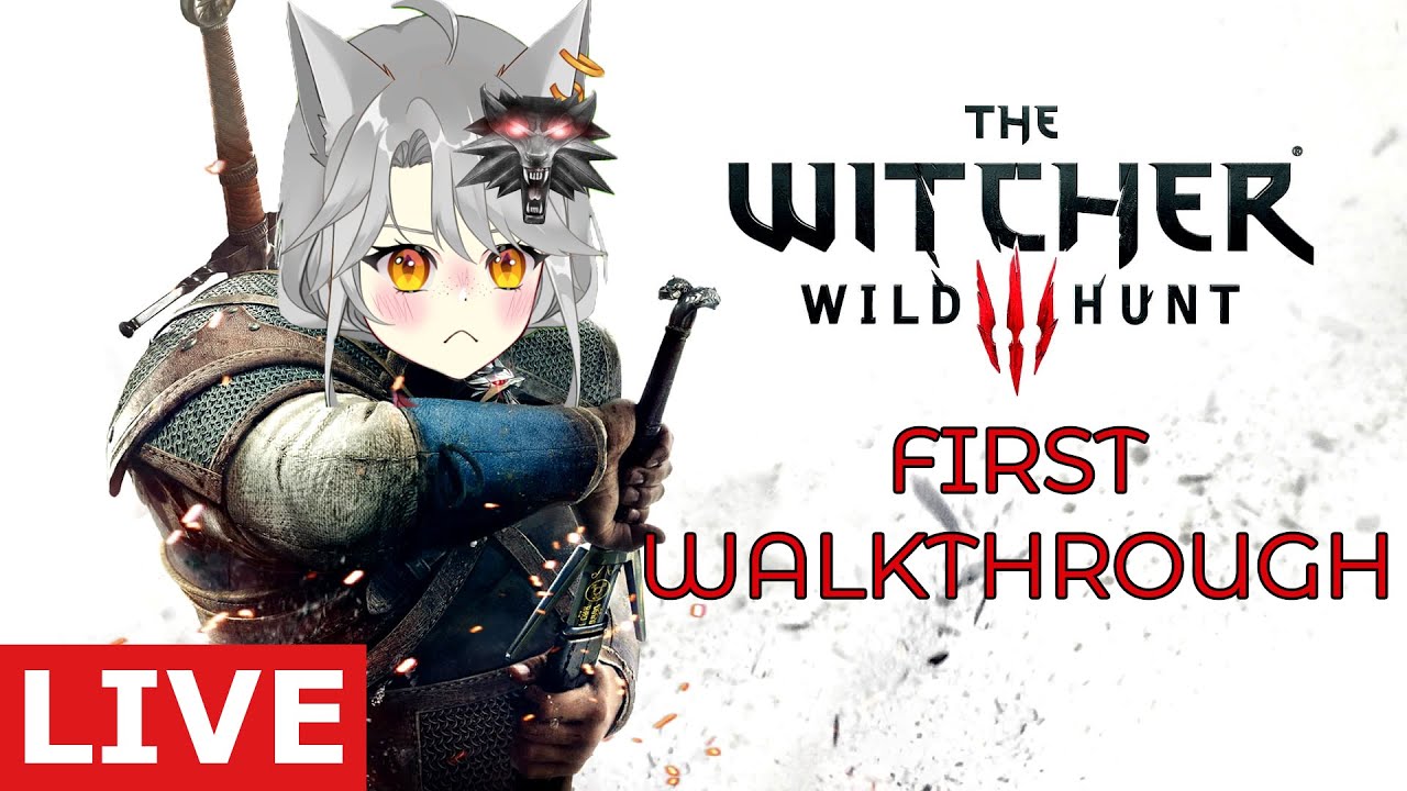🔴 WITCHER 3 #1 | Playing first time ever 【VTUBER 】