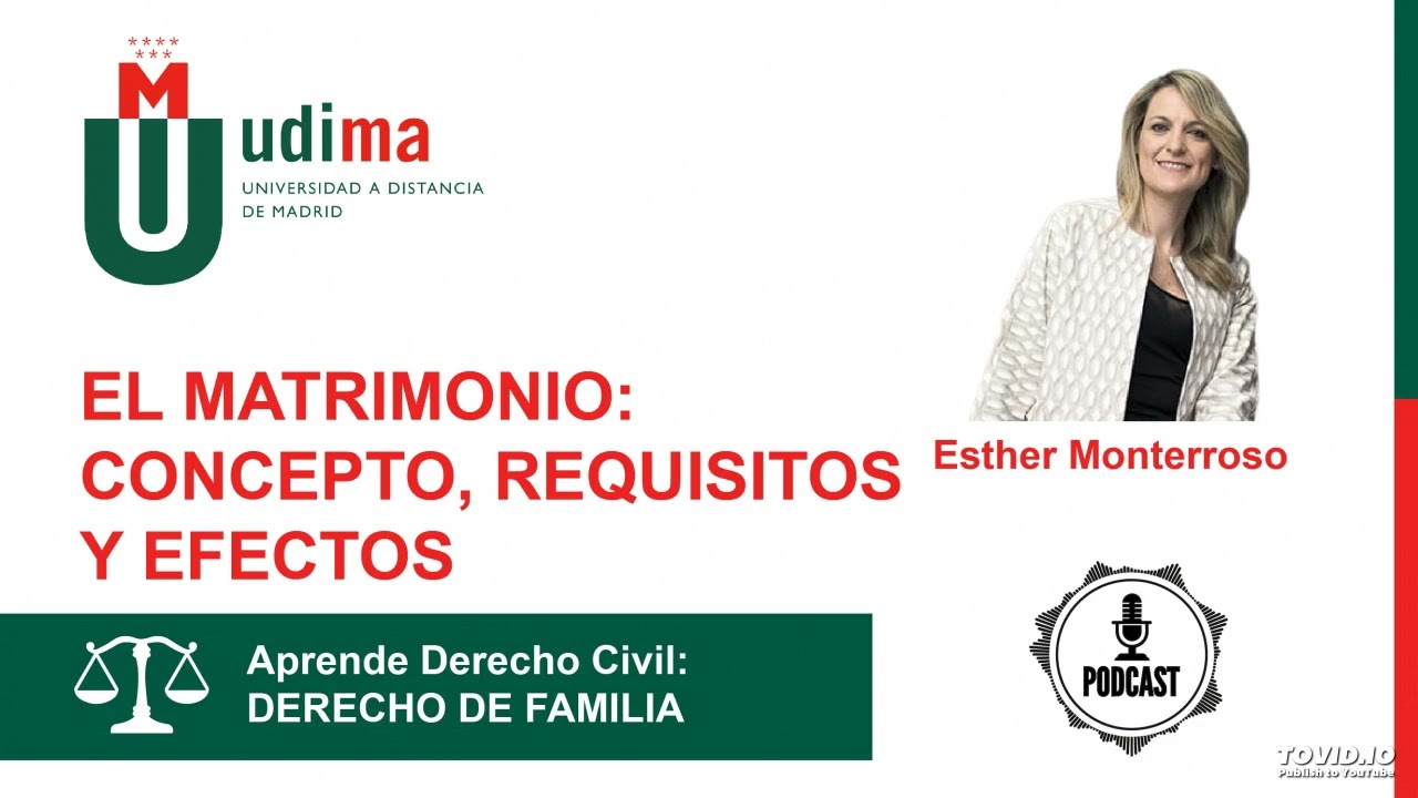 APRENDE DERECHO CIVIL. DERECHO DE FAMILIA.  El matrimonio: concepto, requisitos y efectos
