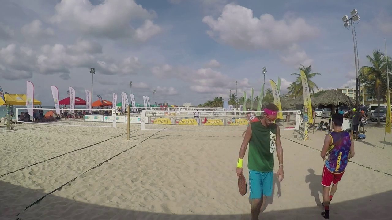 Carli/Cappelletti Vs Schmitt/Alencastro  | 1st set | ITF Aruba Open Beach tennis 2016