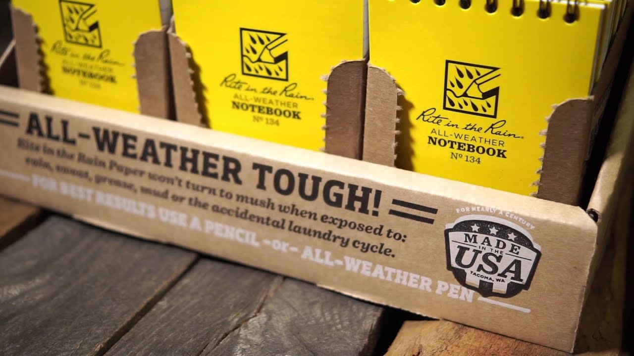 Rite in the Rain: Defying Mother Nature since 1916