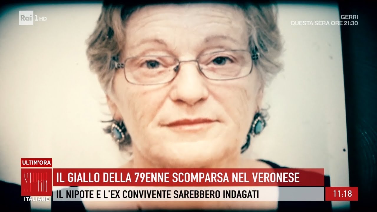 Clara Rossignoli scomparsa da oltre un mese , indagati il nipote e la ex  -Storie italiane 19/05/202