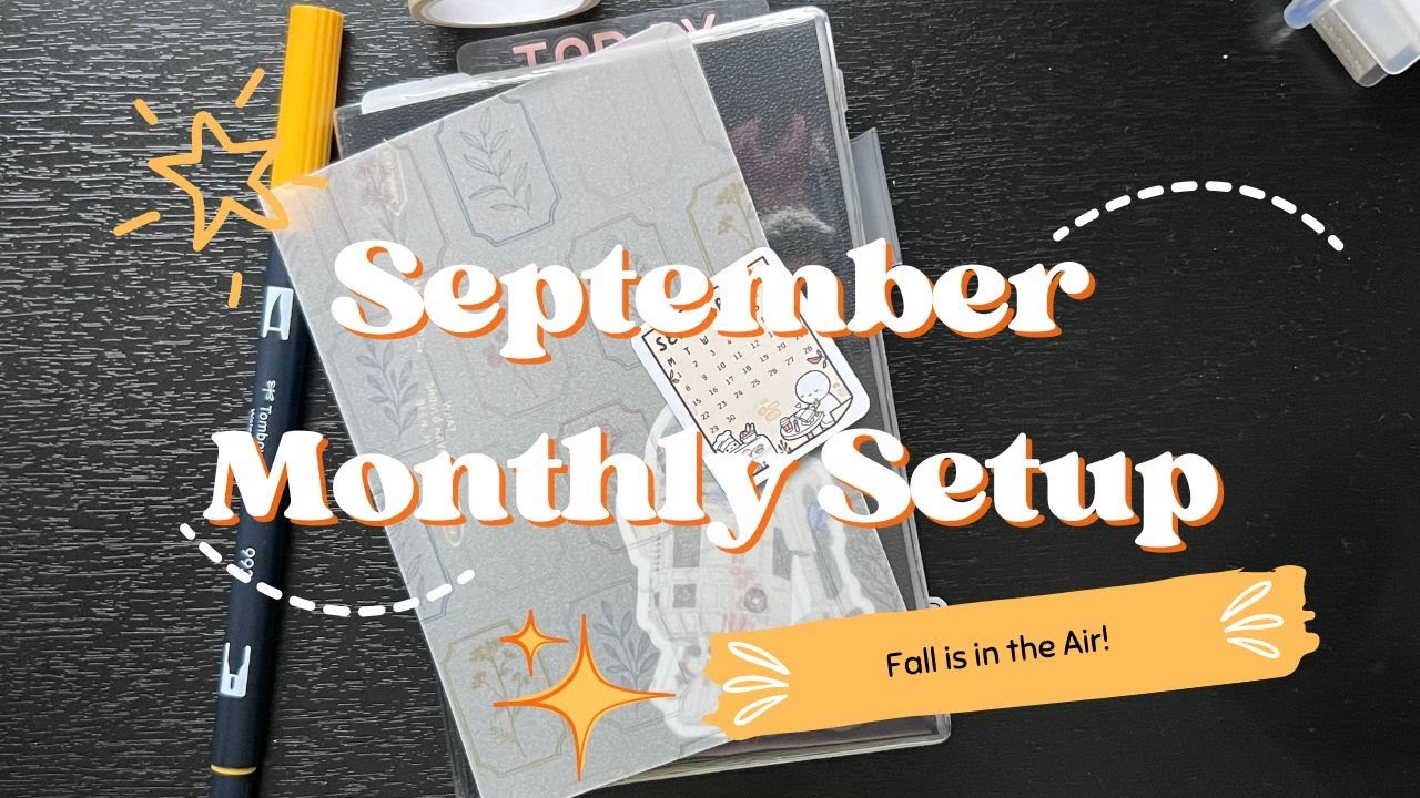 A6 Stalogy | September Monthly Set Up | Fall is in the Air