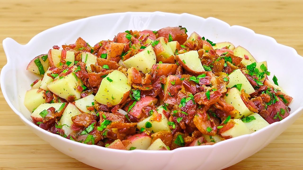 Самый вкусный немецкий салат! Я никогда не устану есть этот салат!