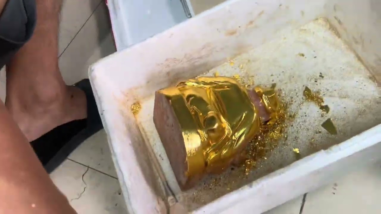 Vía thần tài , Dát vàng 24k Ông Địa , Tượng Đá Thạch Anh Hồng | kheotayhaylam