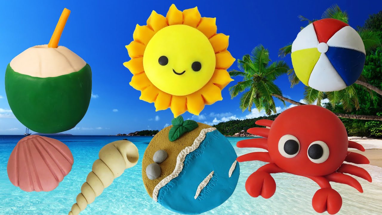 🔴Especial VERÃO FÉRIAS PRAIA MINIATURA Compilado - Biscuit, clay, plastilina , Pasta Americana diy