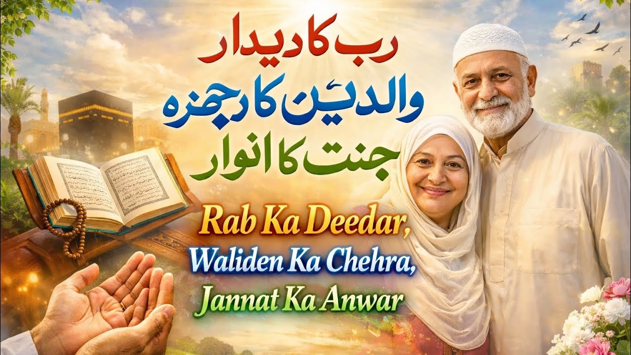 Rab Ka Deedar | Walidain Ka Chehra Jannat Ka Anwar | Heart Touching Islamic Kalam2026 #Islamic #naat