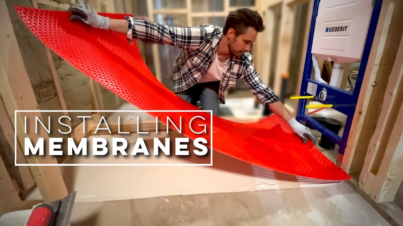 Surface Prep For Tiling (Installing Crack-Isolation/Uncoupling Membrane and Underlayment)
