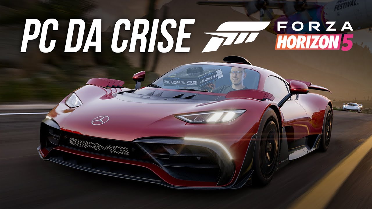 Roda até SEM PLACA DE VÍDEO! Forza Horizon 5 no PC da Crise!