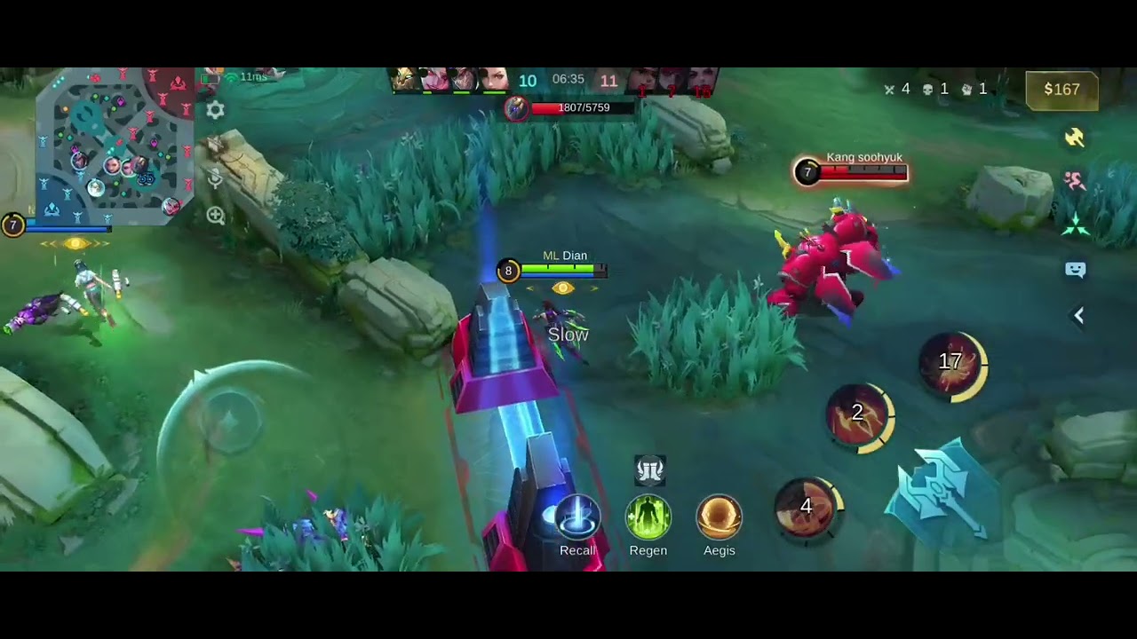 Miya tukang push turret || Hanabi tepok jidat 🤦‍♀️🤦‍♀️🤦‍♀️