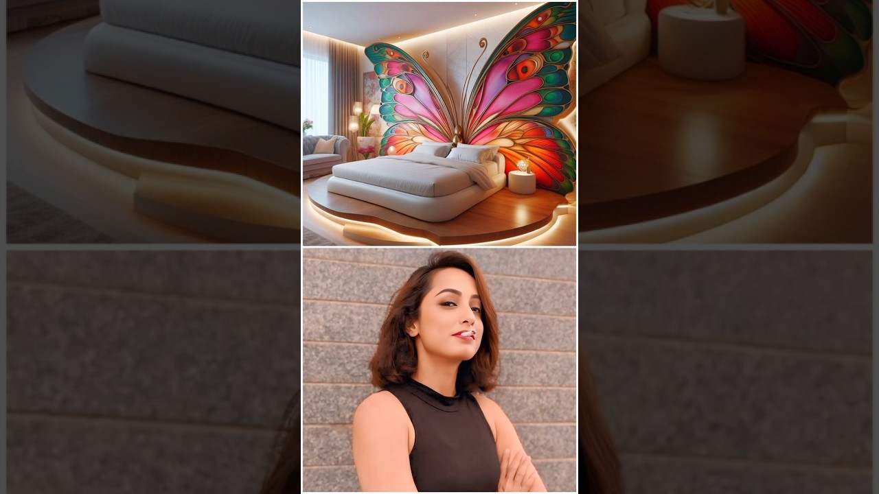 Cid officer and their butterfly design bedroom | 