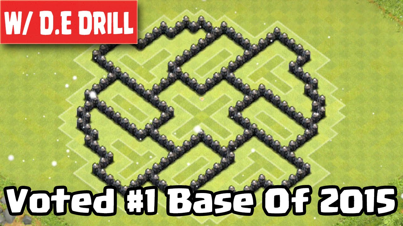 CLASH OF CLANS - TH7 FARMING BASE BEST TOWN HALL 7 Defense With NEW DARK ELIXIR DRILL - 2015
