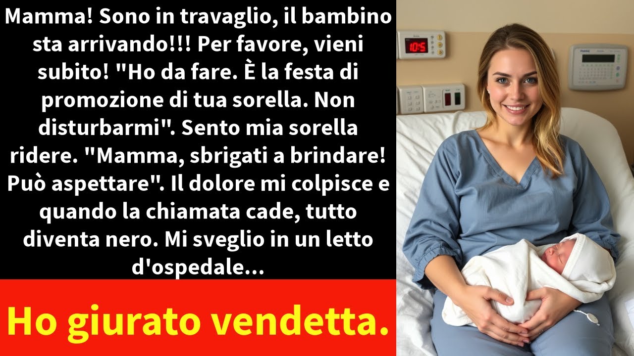 Mamma! Sono in travaglio, il bambino sta arrivando!!! Per favore, vieni subito! 
