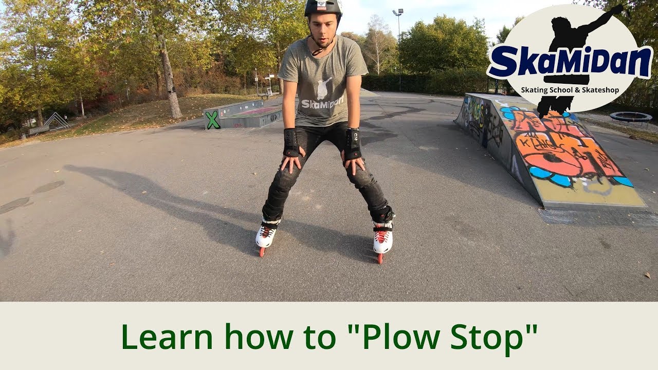 Learn How To Plow Stop On Inline Skates | Plow Stop On Rollerblades | How To Stop On Skates #04