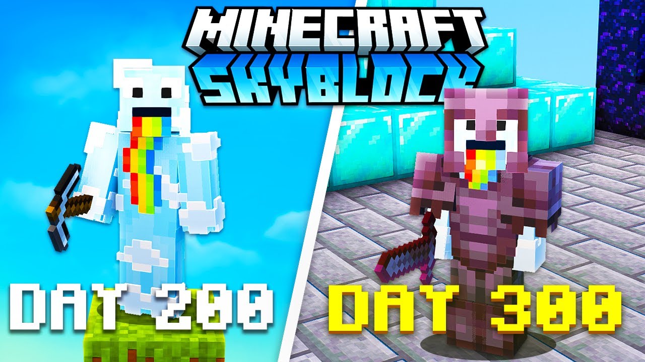 300 Days In Minecraft Bedrock Skyblock