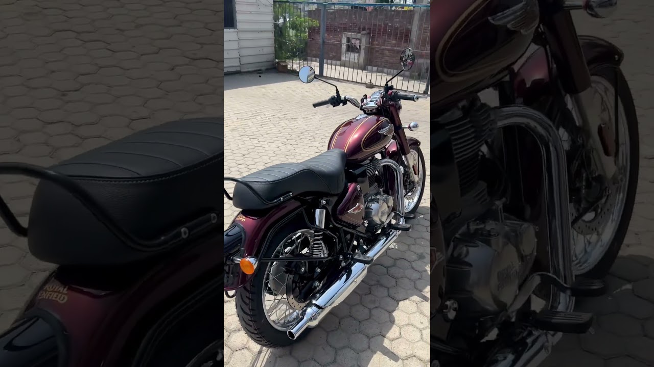 Walk around new bullet 350 maroon colour
