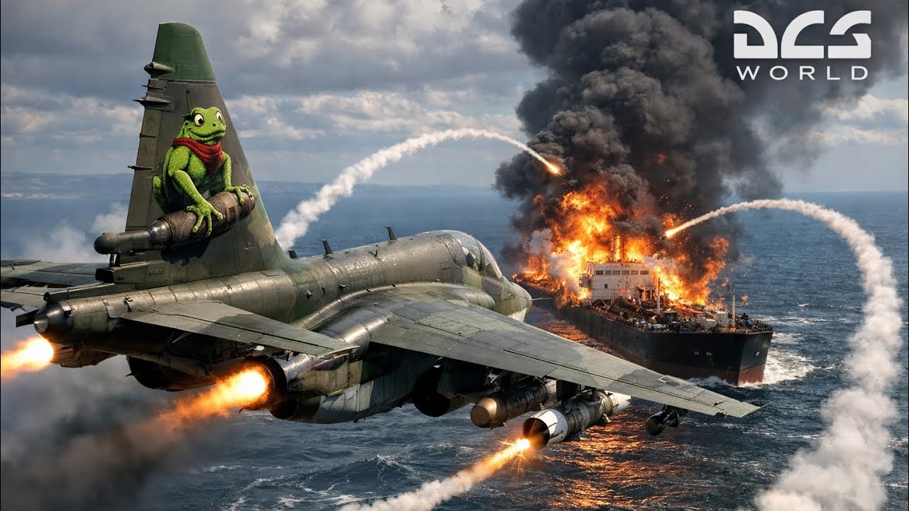 🇨🇳 SAIPAN 1980 (FICTION) | FULL TRAINING FLIGHT ATTACK ON OIL TANKER | SU-25 „FROGFOOT“ | DCS WORLD