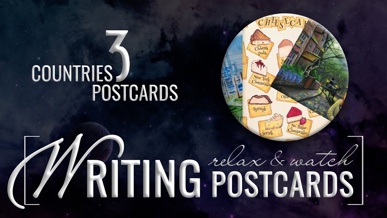 ✒️ WRITING and DECORATING postcards #01 | Relax&watch | January 2024 | POSTCROSSING | 3 countries