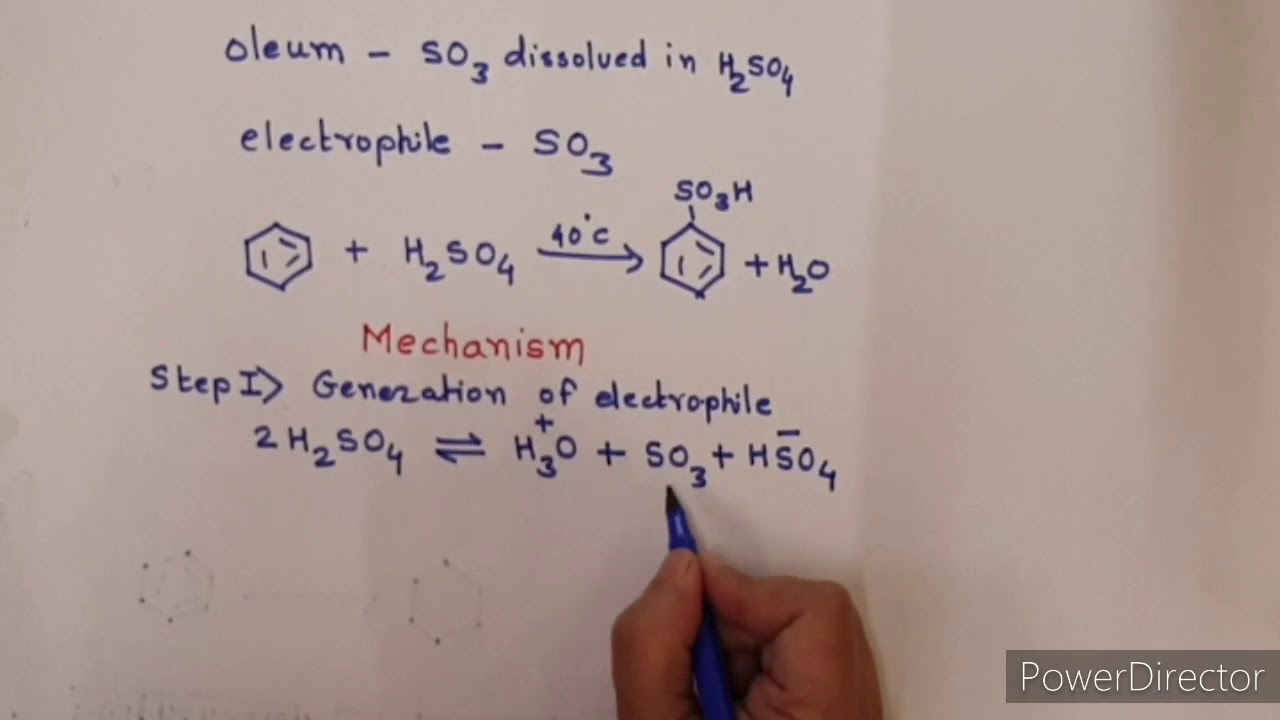 Sulphonation of Benzene (Lecture 3)