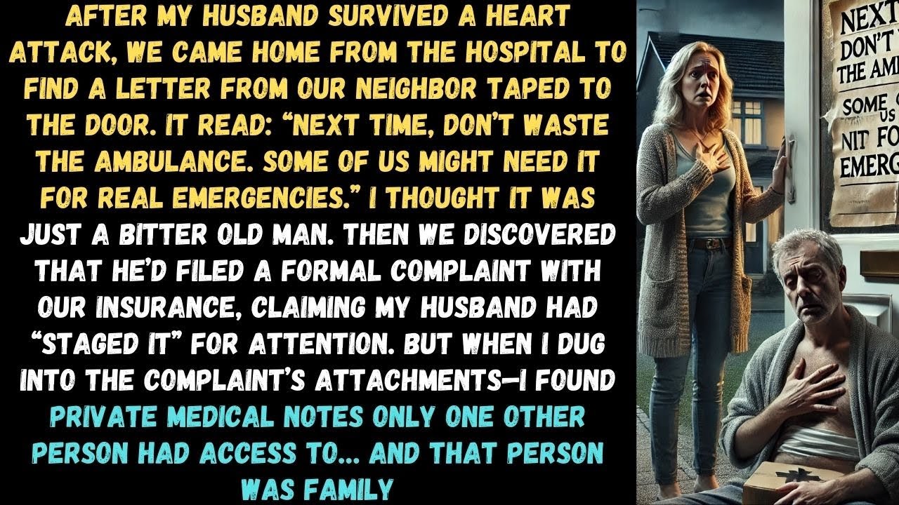After My Husband Survived A Heart Attack, We Came Home From The Hospital To Find  -Reddit Stories