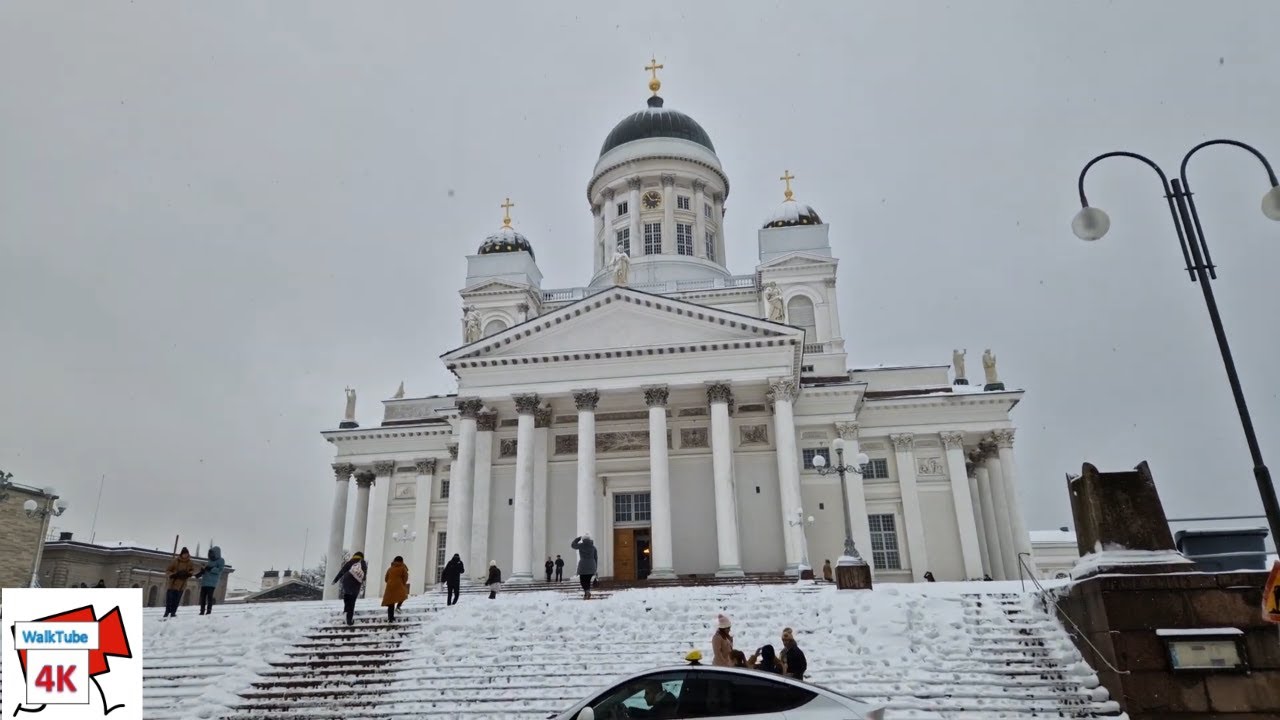 WALKING Tour in HELSINKI, Finland WINTER 2023
