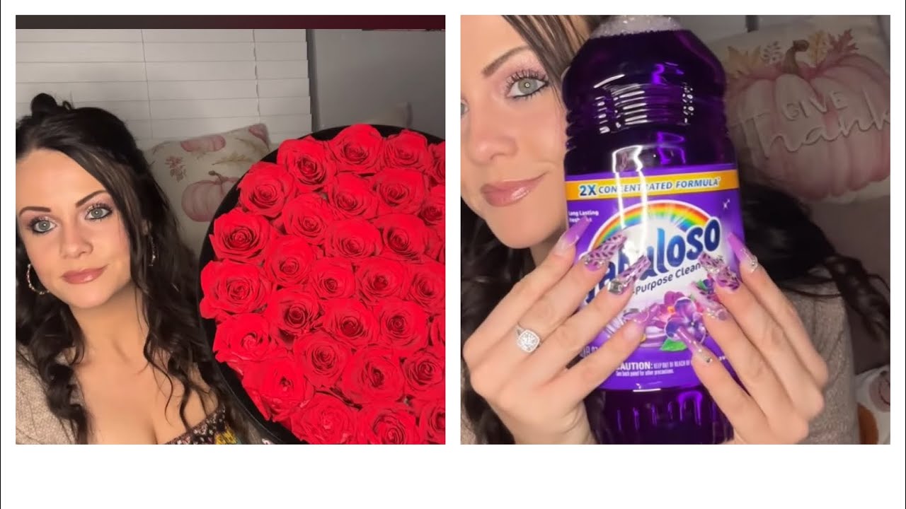 ASMR grocery haul + ROSE FOREVER COLLAB