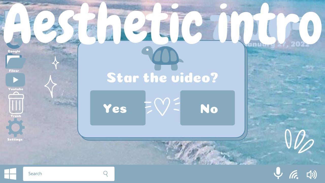 💙~How To Make An Aesthetic Intro~💙 With Canva For Free