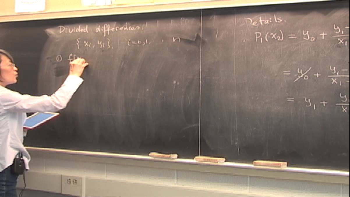 CMPSC/Math 451 -- Jan 26, 2015. Newton's divided differences. Wen Shen