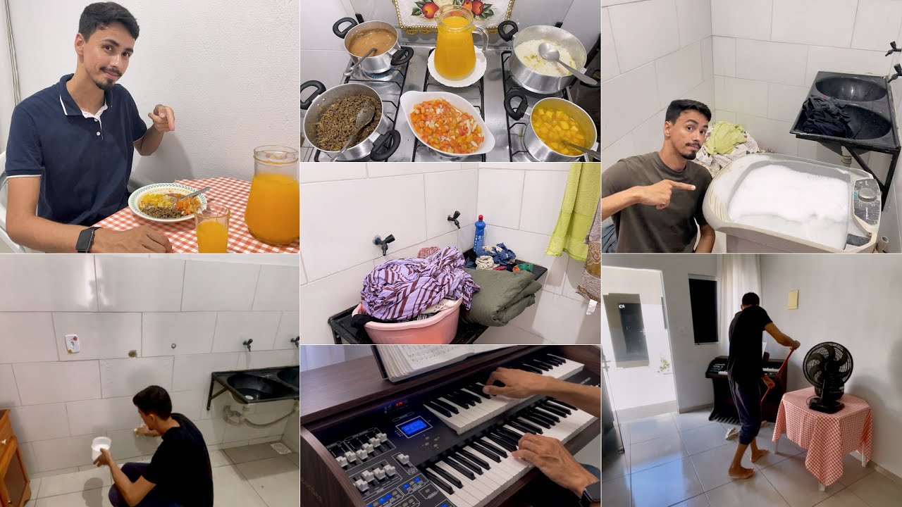 Rotina da semana/ Dia de lavar roupas, n&atilde;o sabia onde iria colocar!😰/ Fixana+ Almo&ccedil;o simples na ca..