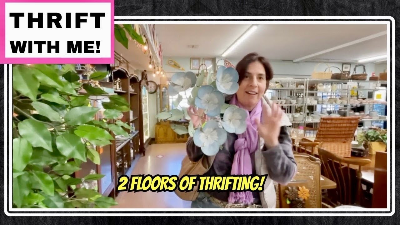 Thrift Store On The Bottom And Vintage Boutique On The Top! Thrift With Me!