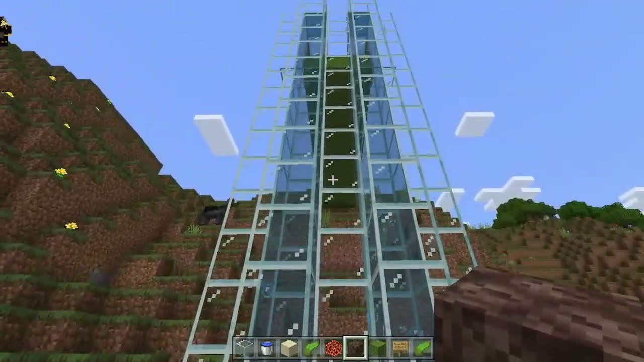 How to build a water elevator! / Minecraft