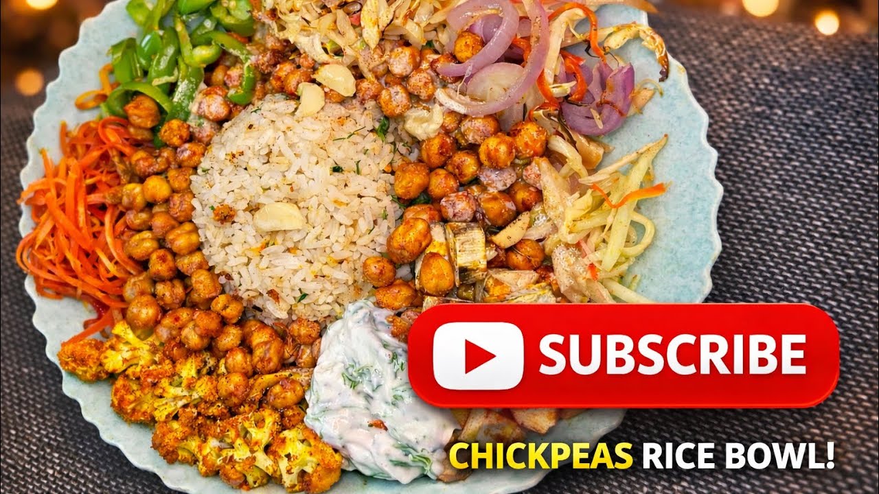 Healthy Chickpeas Rice Bowl | Easy Protein-Rich Meal 🌱🍚