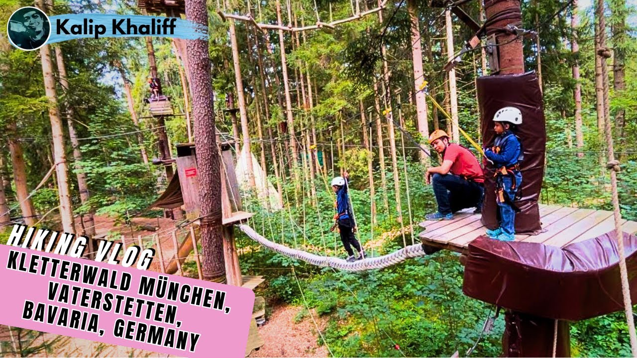 We went tree climbing at Kletterwald München | Vaterstetten, Bavaria, Germany