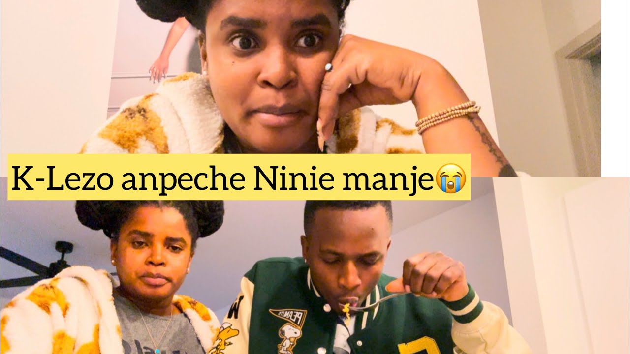 men koman Ninie ye a grosess la😭K-Lezo anpeche Ninie manje😩prank la mal pase😭