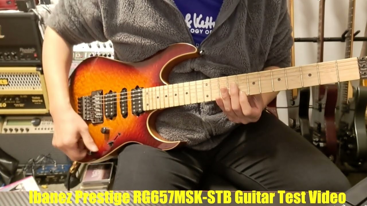 Ibanez Prestige RG657MSK STB Guitar Test Video