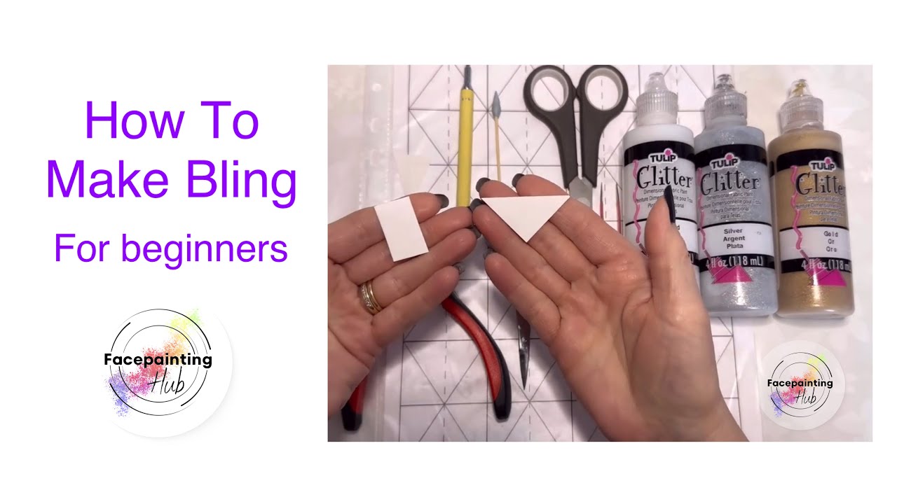 How to make Bling (for facepaint) beginners guide